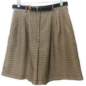 Vintage Dana Lee Sportswear Women's Shorts Size 12 Belt Gingham Print So Preppy!